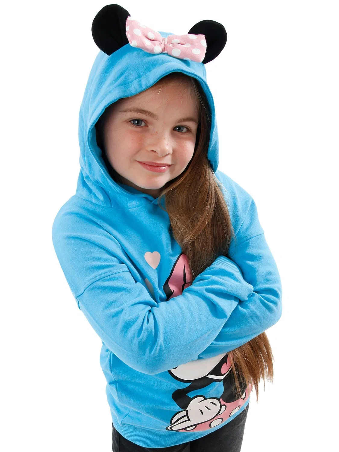 Худи с принтом Minnie Mouse Character, голубой — фото 4