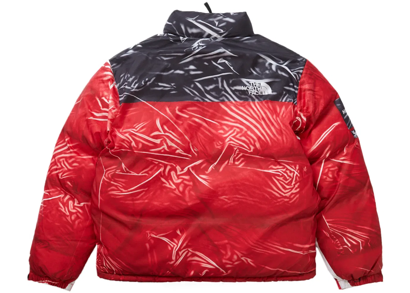 Мужская куртка с принтом Nuptse Trompe L'oeil Supreme The North Face, Red — фото 3