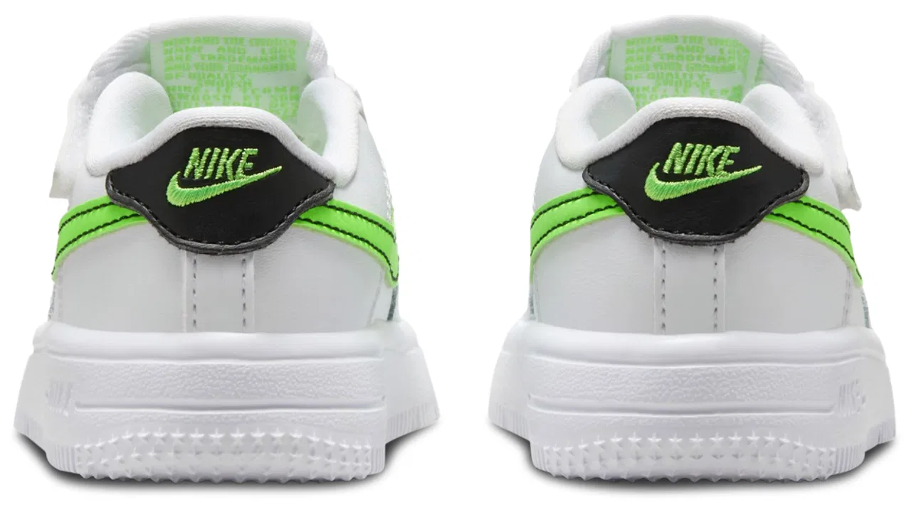 Кроссовки для мальчиков Air Force 1 Low EasyOn Nike, цвет White/Green Strike/Black — фото 3