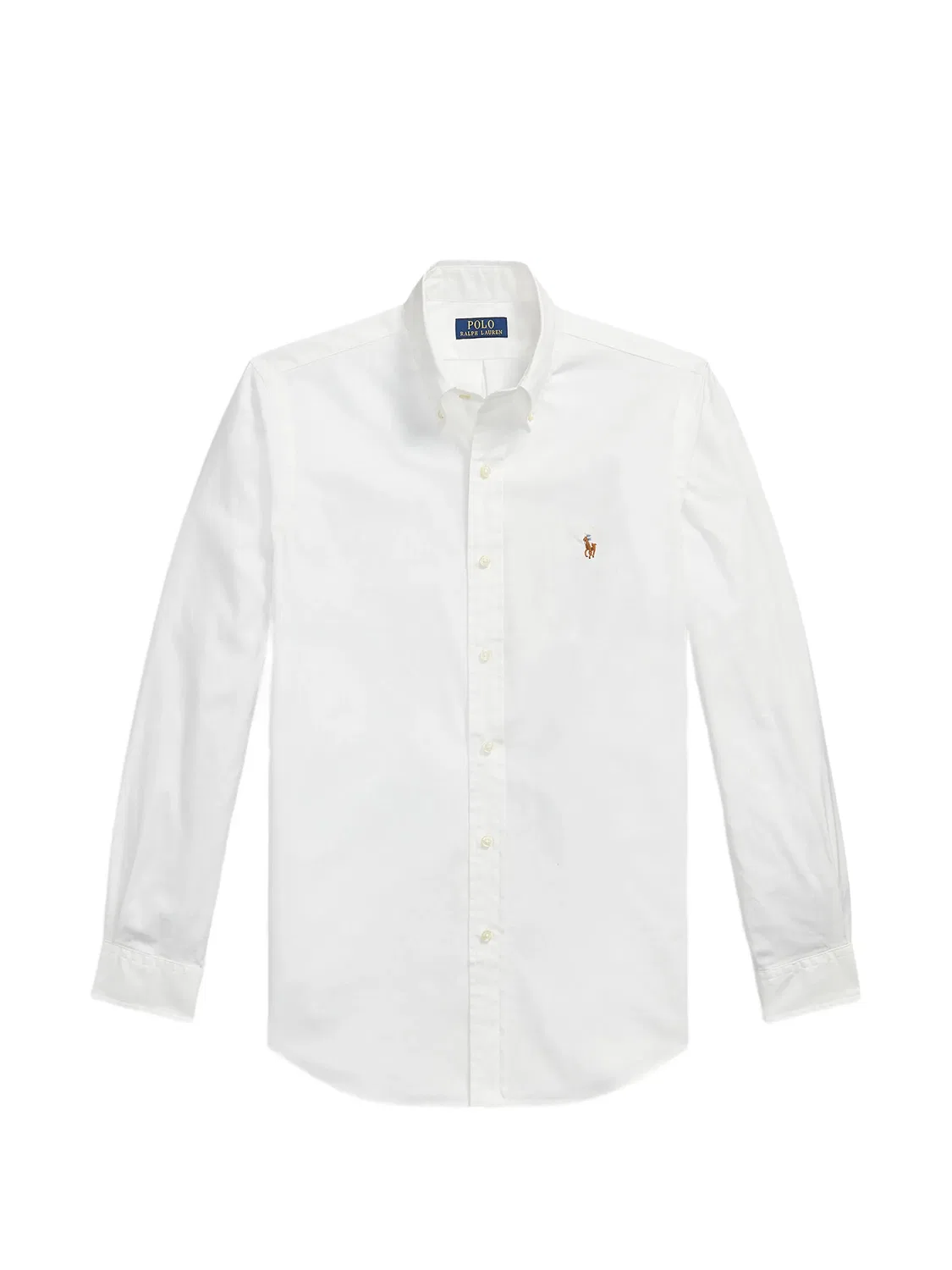 Рубашка-оксфорд с вышивкой пони, белая Polo Ralph Lauren, белый