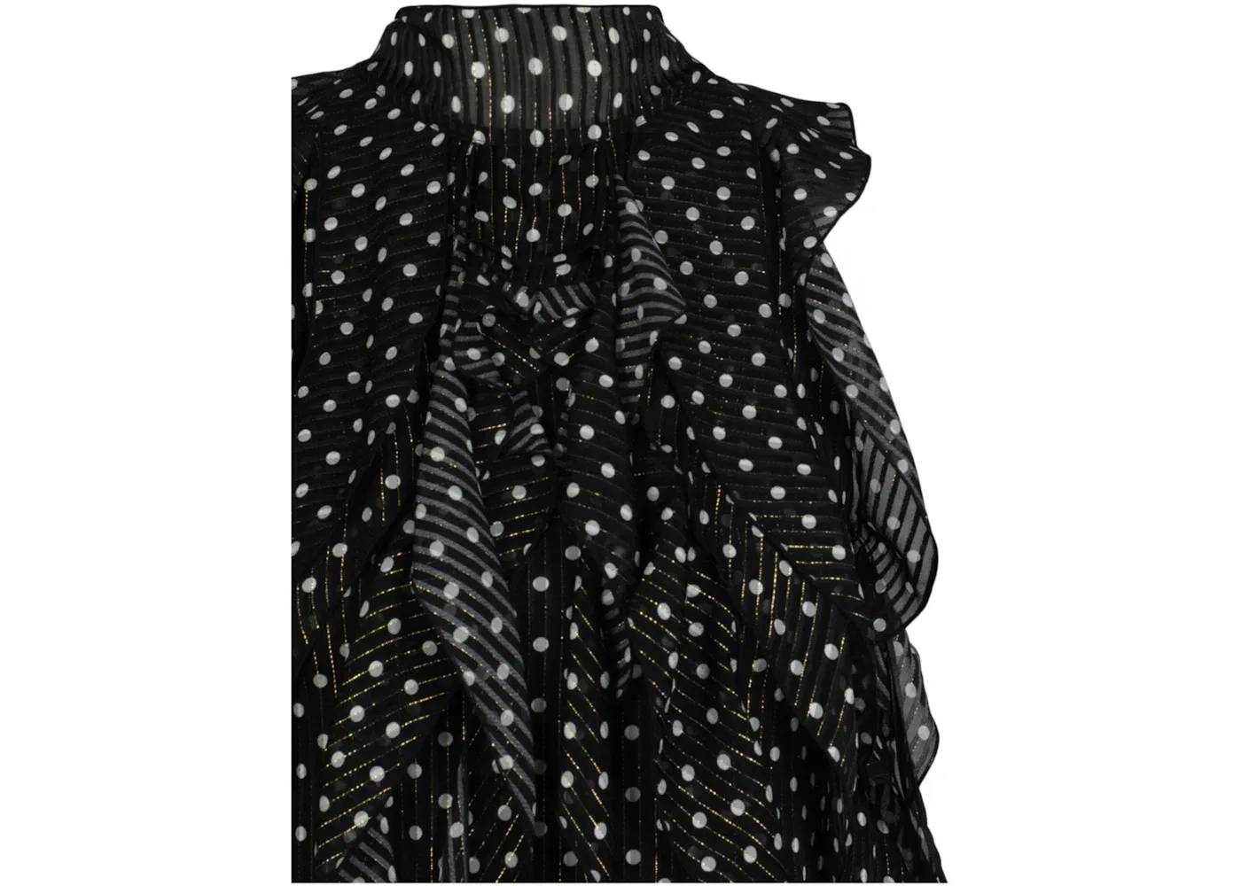 Женское платье в горошек Cate Polka Dot Burberry, Black — фото 3