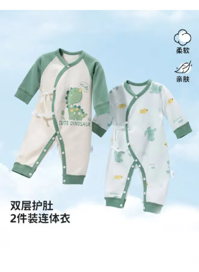 Боди-комбинезон с завязками для новорожденных Bornbay, зеленый