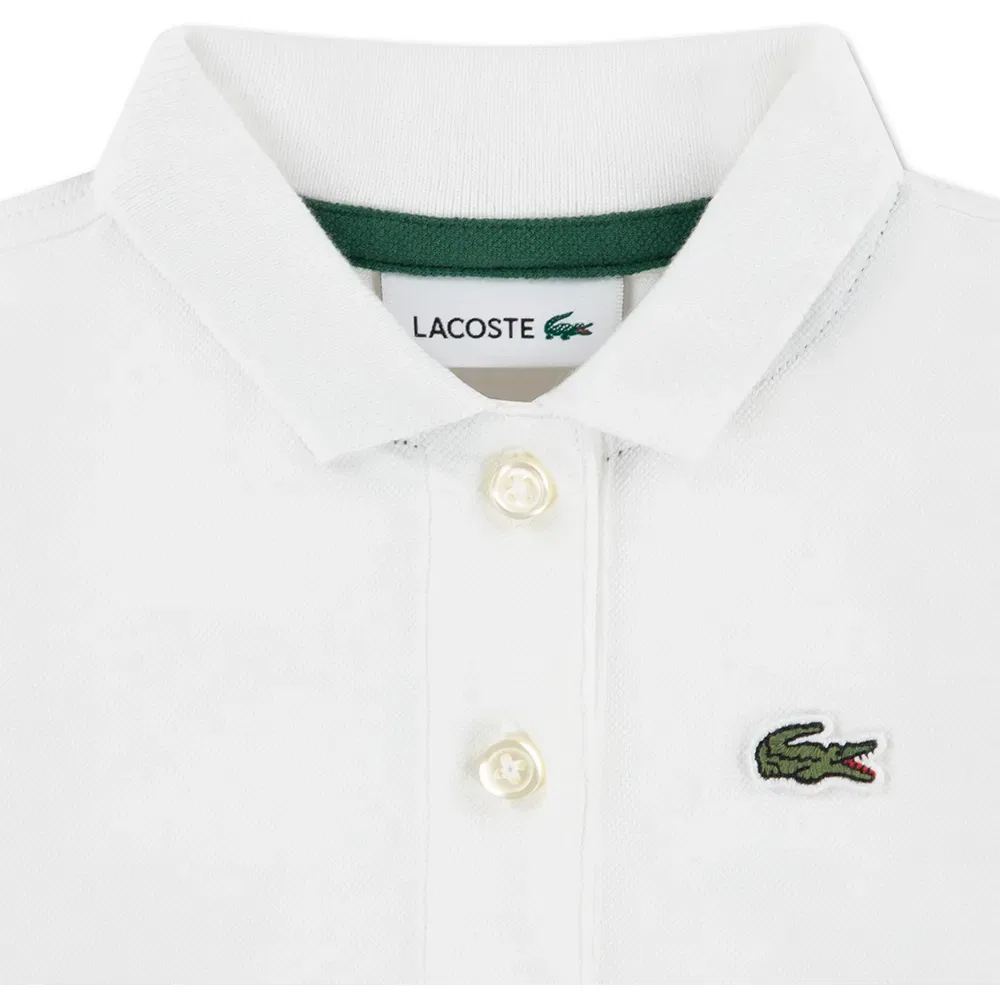 Платье с коротким рукавом Lacoste, белый — фото 3