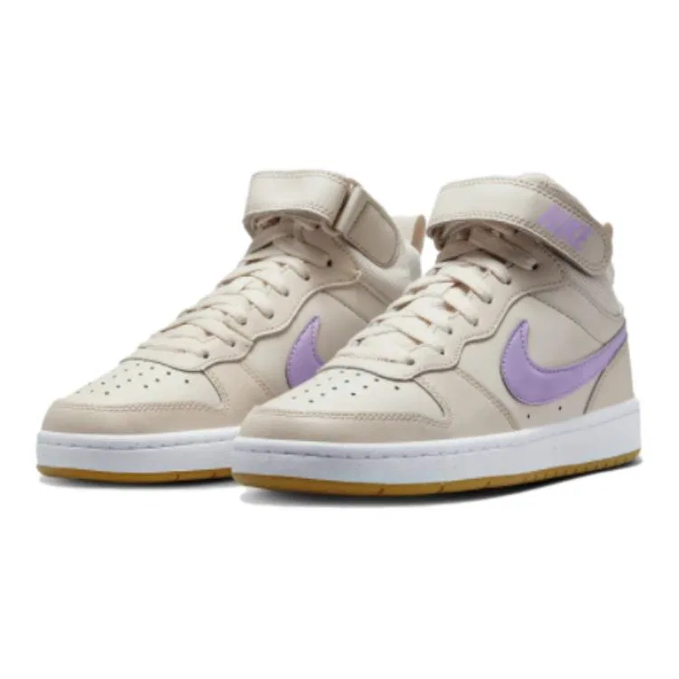 Кроссовки скейтбординговые Court Borough Mid 2 Nike, Brown Purple — фото 4