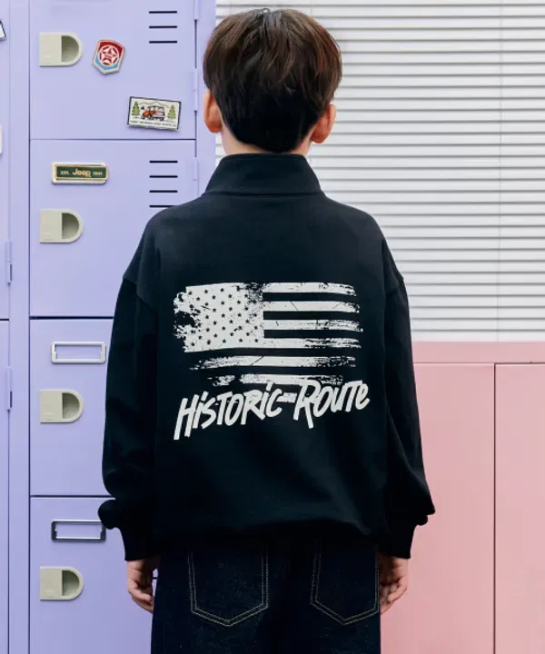 Свитшот с круглым вырезом, History Root Jeep Kids
