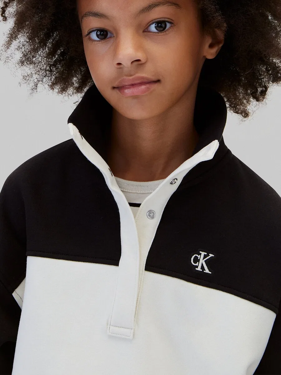 Толстовка Calvin Klein Jeans Regular белого цвета — фото 3