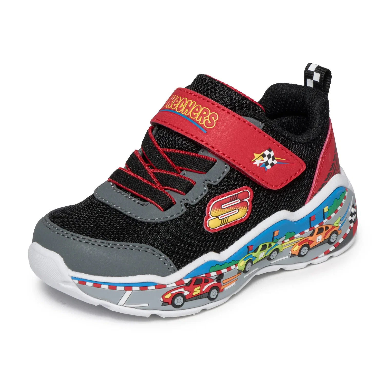 Детские кроссовки для первых шагов Skechers PLAY SCENE, Black/Red