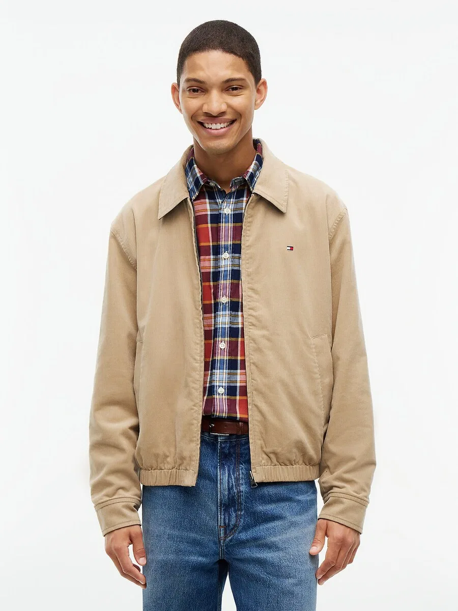 Куртка TOMMY HILFIGER межсезонья, песочного цвета — фото 2