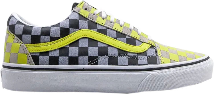 

Кроссовки Vans Old Skool Black Yellow Checkerboard, разноцветный