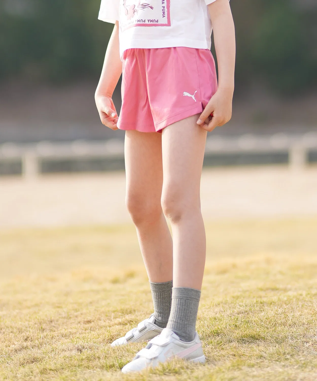 Детские шорты с логотипом PUMA, Pink