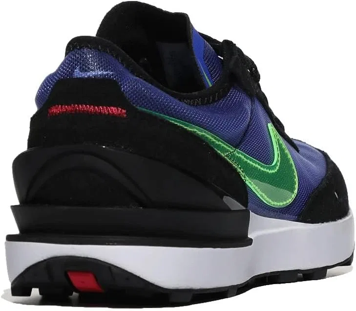 Детские кроссовки с вафельной подошвой Blue Volt Waffle One Nike, Medium Blue/Volt/Black/Mystic Hibiscus — фото 3