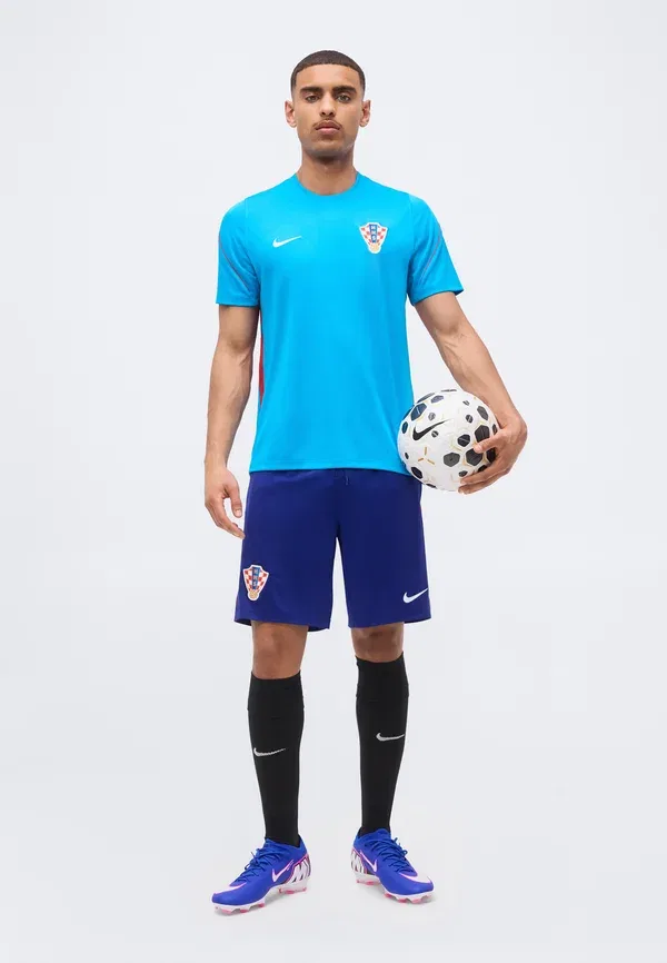 Шорты футбольные Dri-fit Croatia Men Short Nike Performance, Deep Royal Blue/Red/White, белый/красный/темно-синий — фото 2