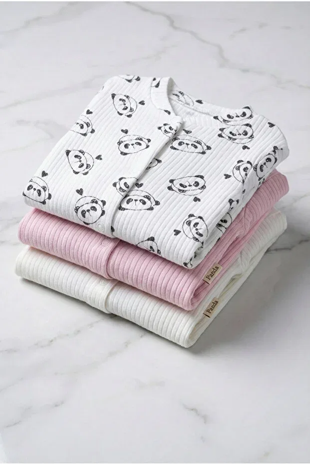 Детский комплект боди-комбинезонов с принтом Panda Noone, 14 — фото 4