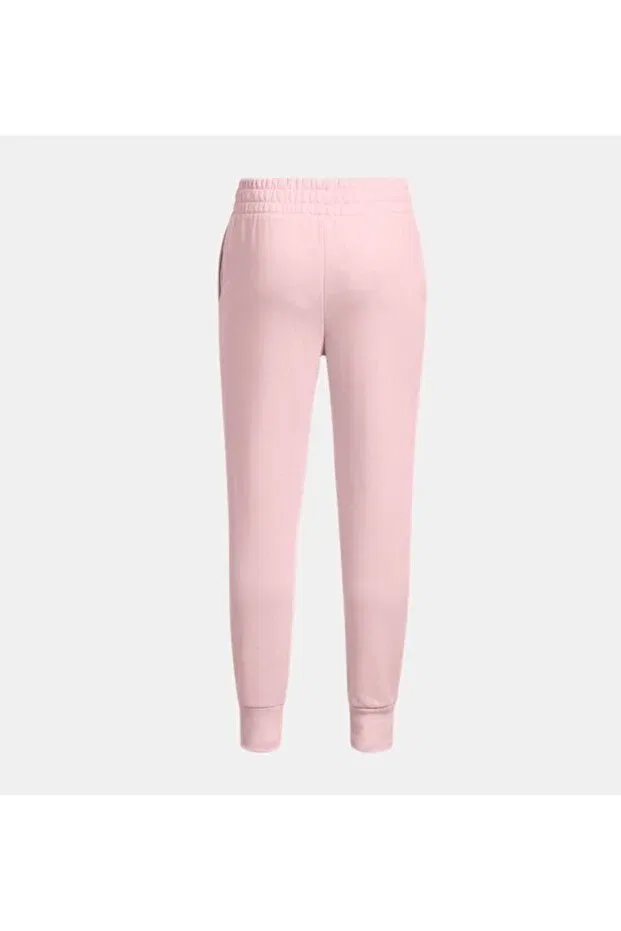 Детские спортивные штаны для девочек с принтом UA Rival Fleece Under Armour, Pink — фото 2