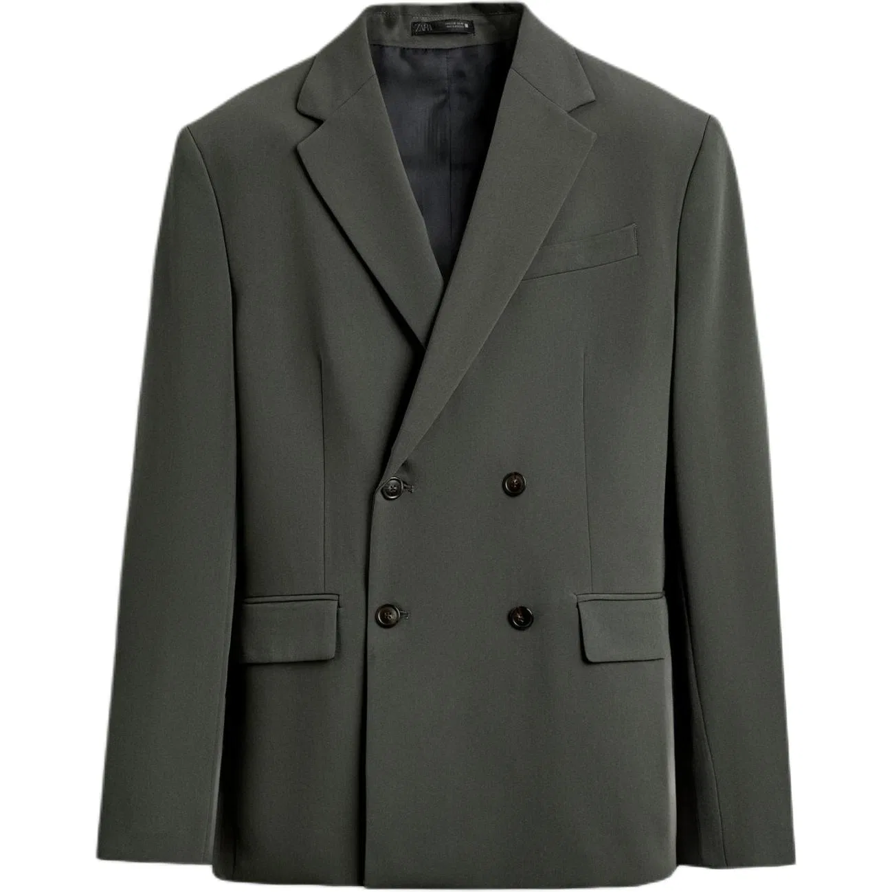 Мужской деловой костюм с лацканами Green ZARA, Green