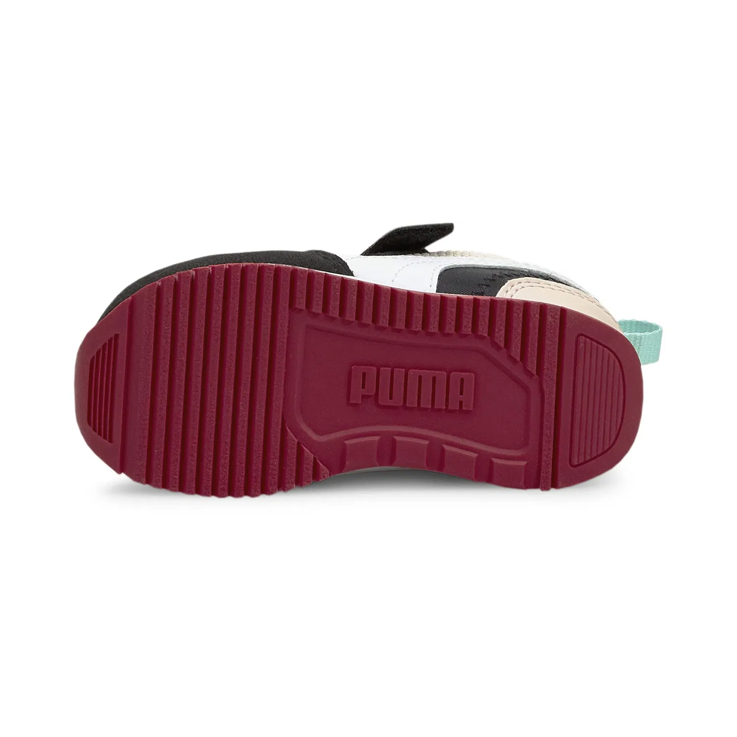 Детские кроссовки для мальчиков с низким профилем PUMA R78 V Inf, Lotus PUMA White PUMA Black — фото 4