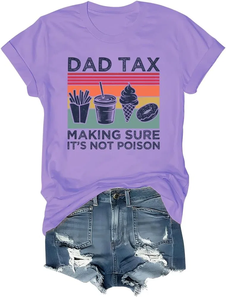 Мужская футболка с принтом Dad Tax Generic, Purple
