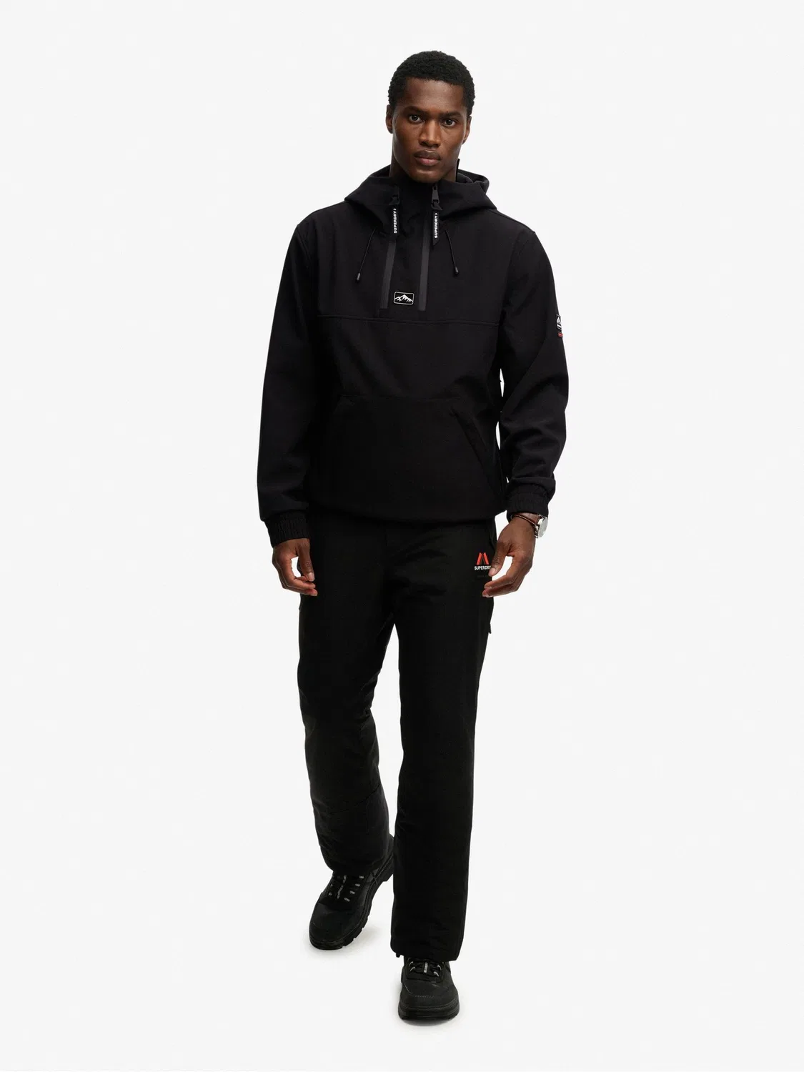 Толстовка с капюшоном Freestyle Softshell Ski Superdry, черный — фото 3