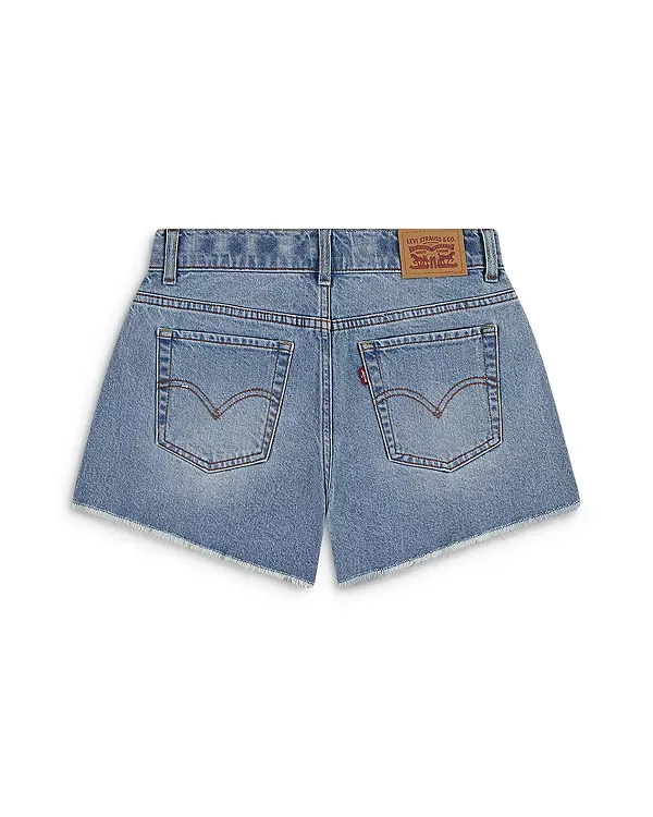 Детские шорты для девочек с завышенной талией Levi's, Desert Sky — фото 2
