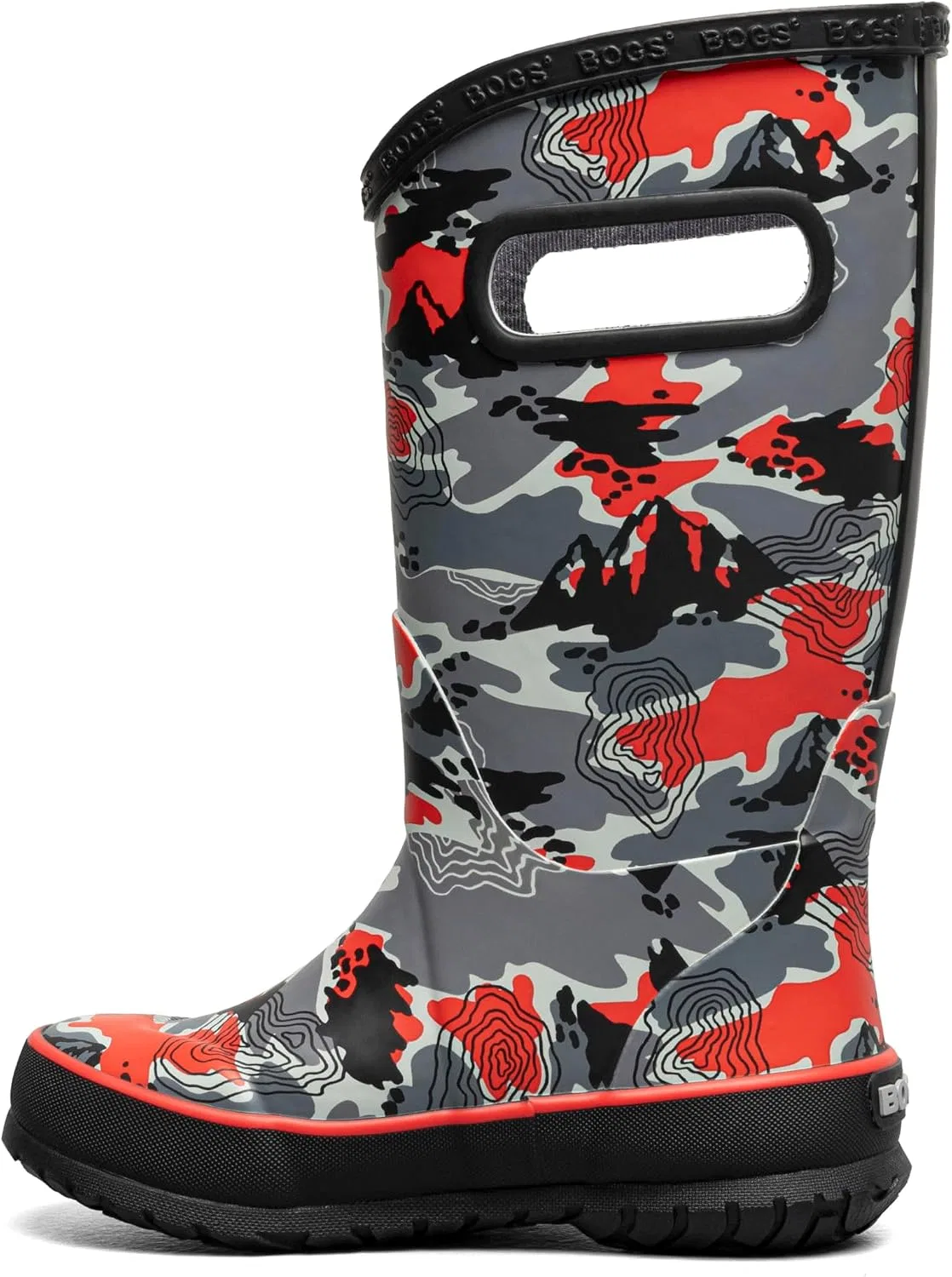 Детские сапоги дождевые с принтом Topo Camo BOGS, Black Multi