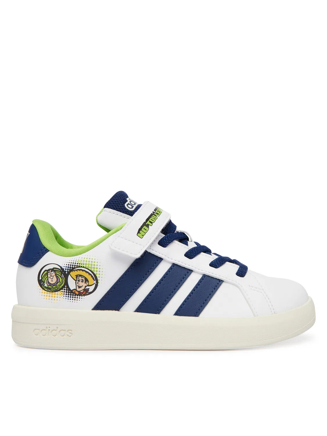Кроссовки для мальчика Pixar Toy Story Grand Court Shoes Kids Adidas, белый