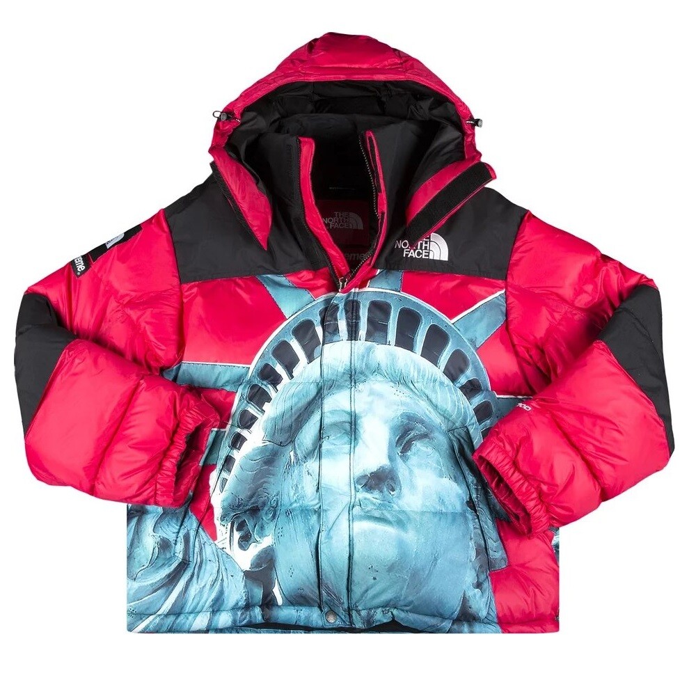 

Куртка Supreme x The North Face Statue Of Liberty Baltoro утеплённая, красный