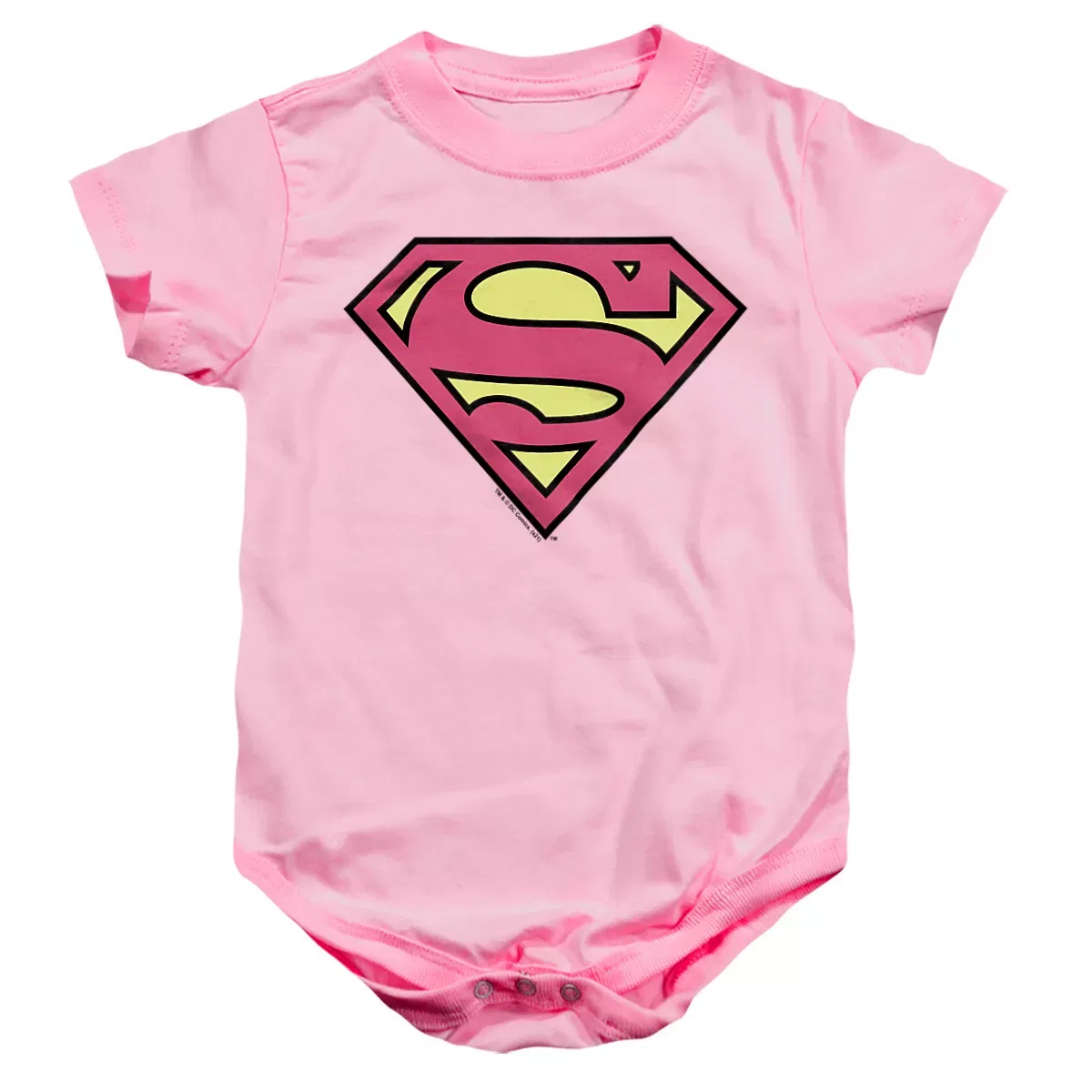 Детский боди с коротким рукавом Superman Classic Logo, Pink