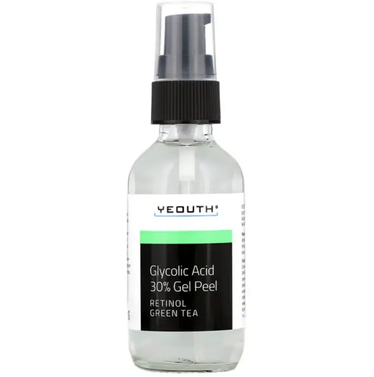 

Гель-пилинг с 30% гликолевой кислотой, ретинолом и зелёным чаем Yeouth Glycolic Acid 30% Gel Peel, 60 мл