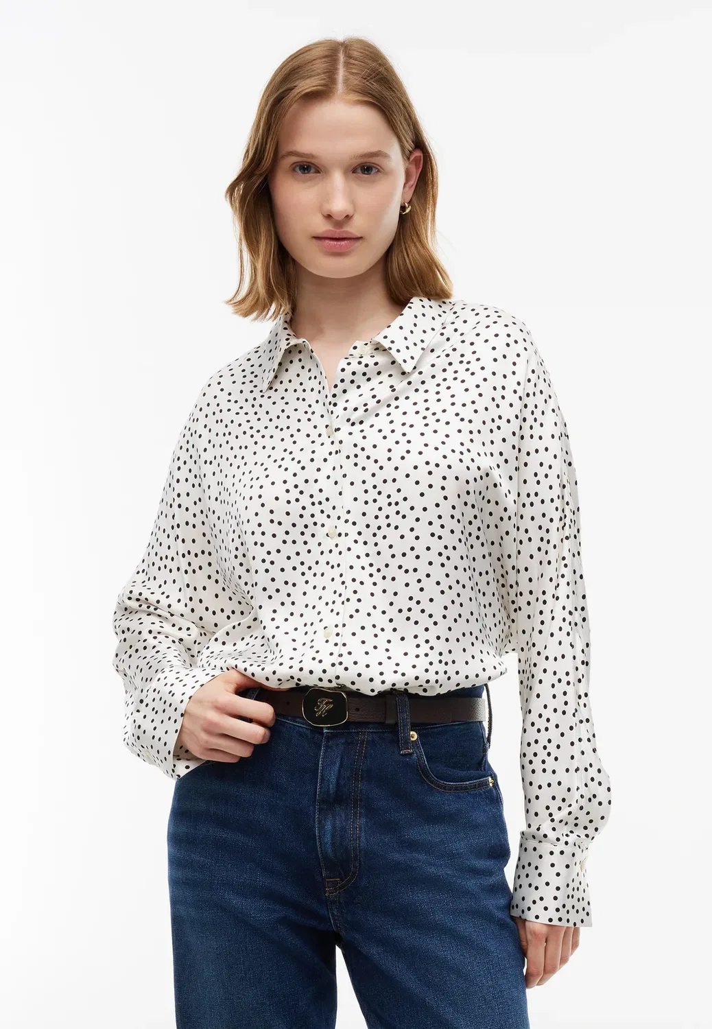 Свободная блузка на пуговицах Tommy Hilfiger, White