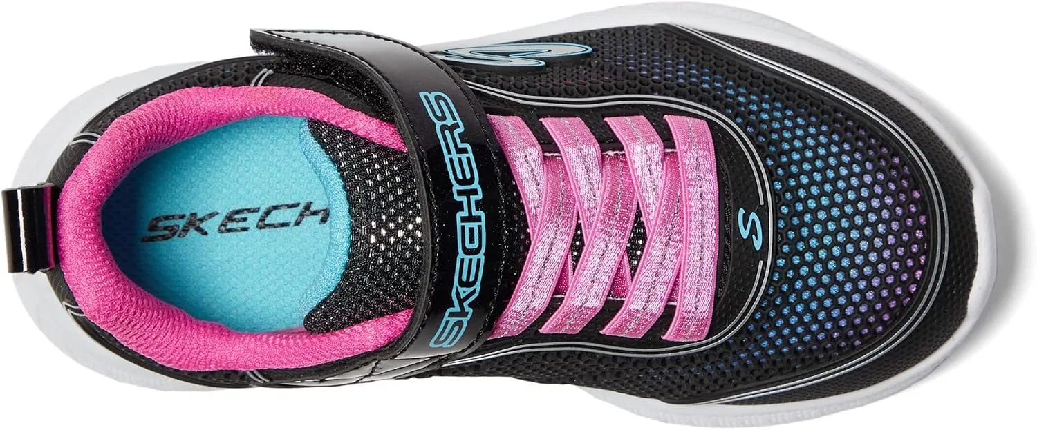 Детские кроссовки для девочек Microspec School Sweets Skechers, Black/Multi — фото 2