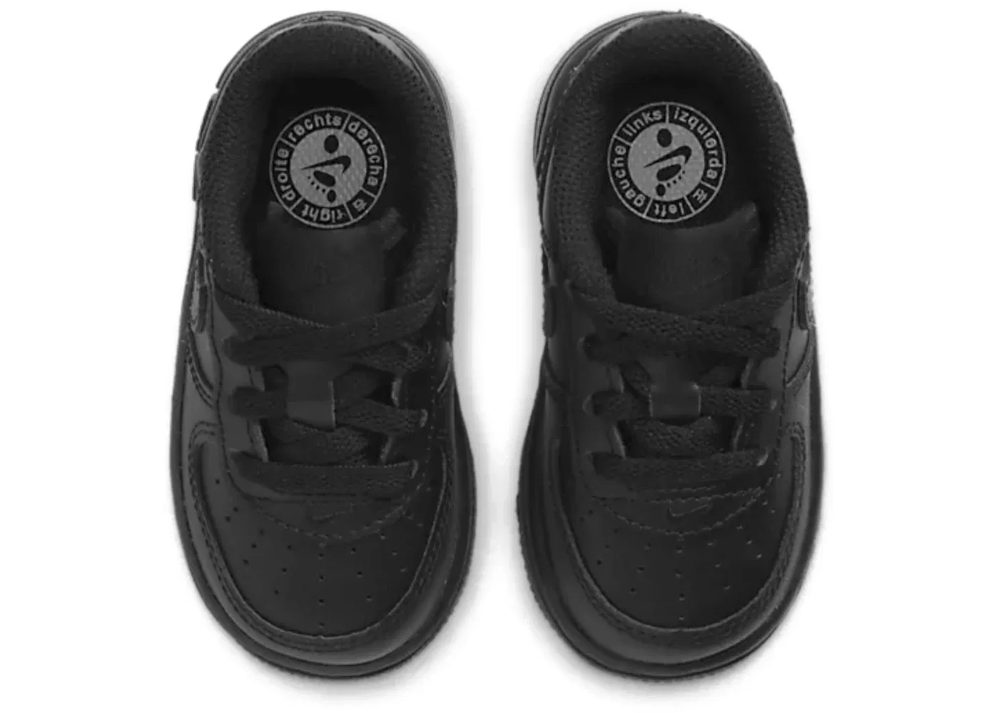 Детские кроссовки Lifestyle Nike Air Force 1 Low LE, Black/Black — фото 3