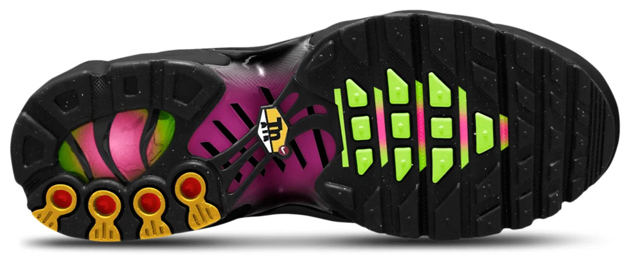Кроссовки для девочек Air Max Plus Nike, цвет Black/Hyper Pink/Black — фото 4