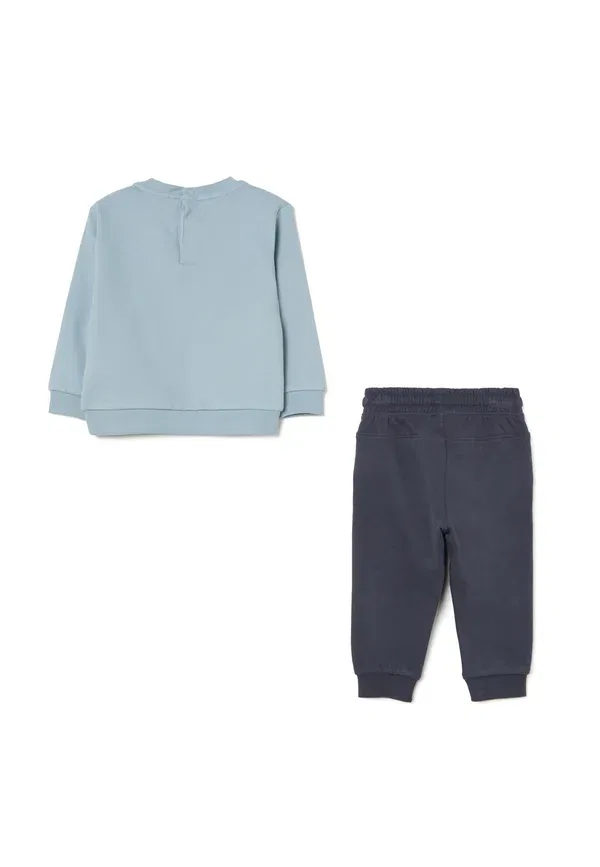 Комплект из худи и брюк с принтом bear design set, Ovs, Light Blue, светло-синий — фото 2