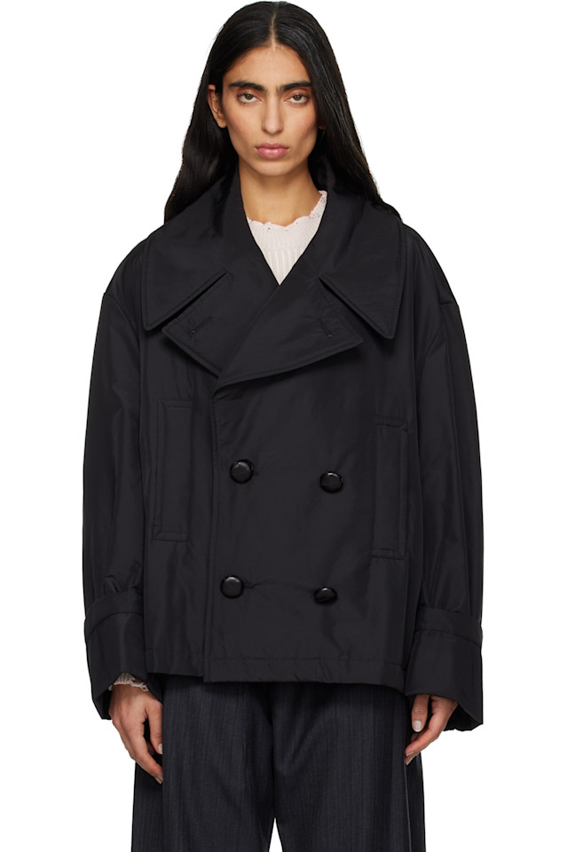 

Двубортный спортивный пиджак Mm6 Maison Margiela, черный