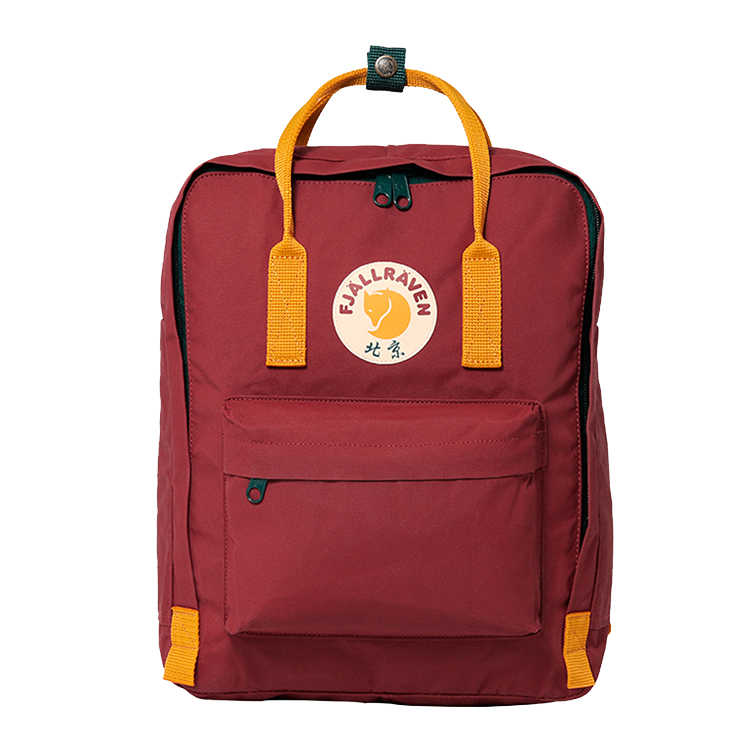 

Fjallraven 16-литровый наружный рюкзак из виниловой ткани бычий красный унисекс, Bull Red