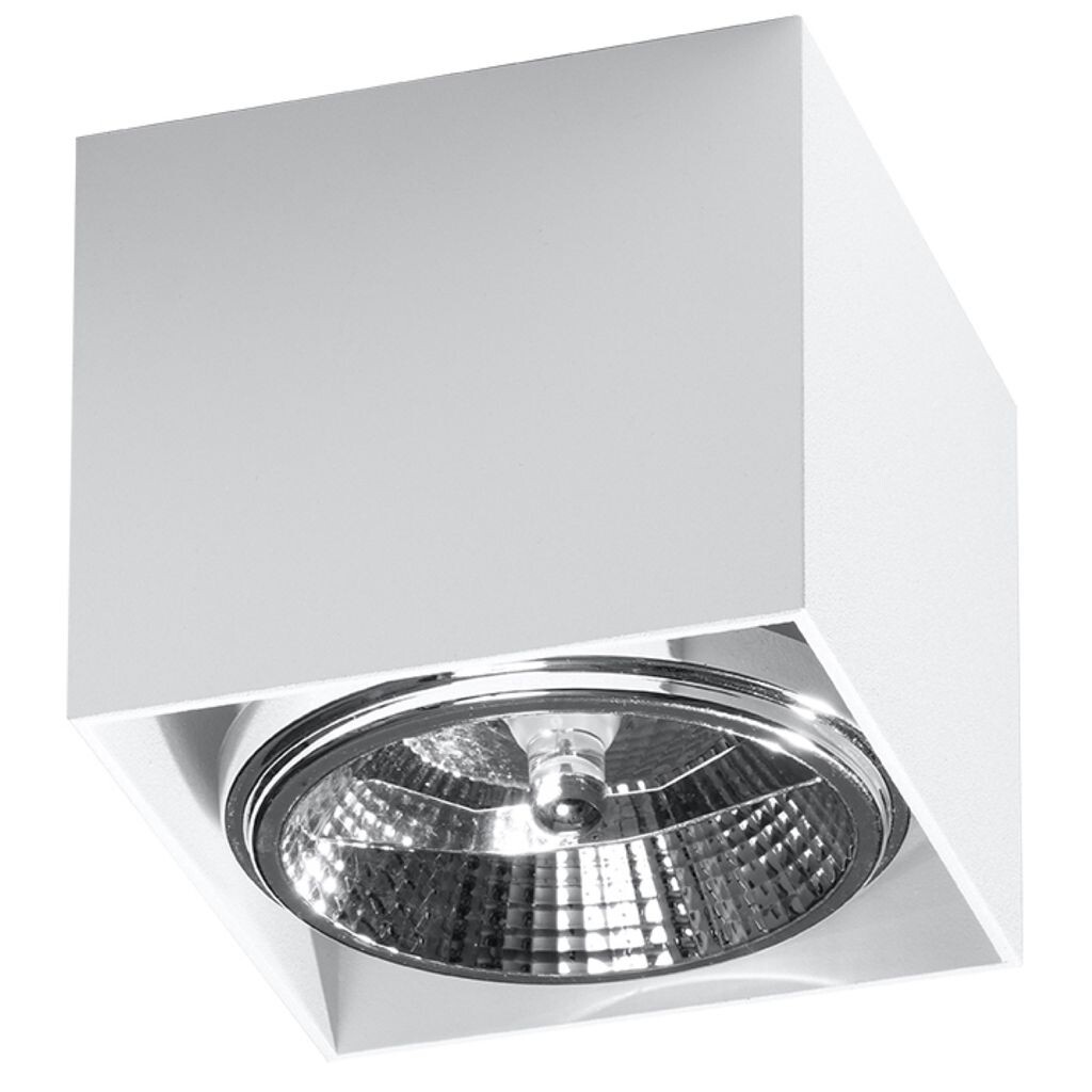 

Потолочный светильник BLAKE белый 1xGU10 40Вт алюминий 11x12x12см Sollux Lighting