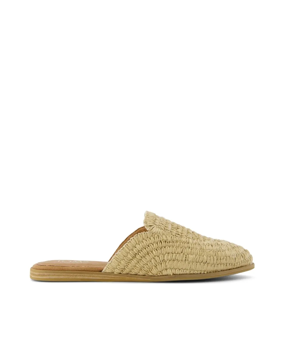 Женские мюли Jade из плетеной рафии Toms, коричневый