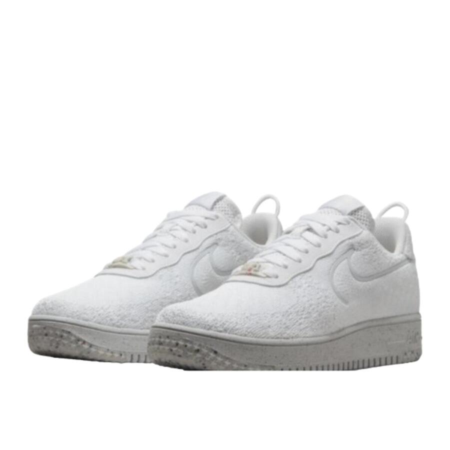 NIKE Кроссовки Air Force 1 Low Crater Flyknit White Platinum Tint — фото 2