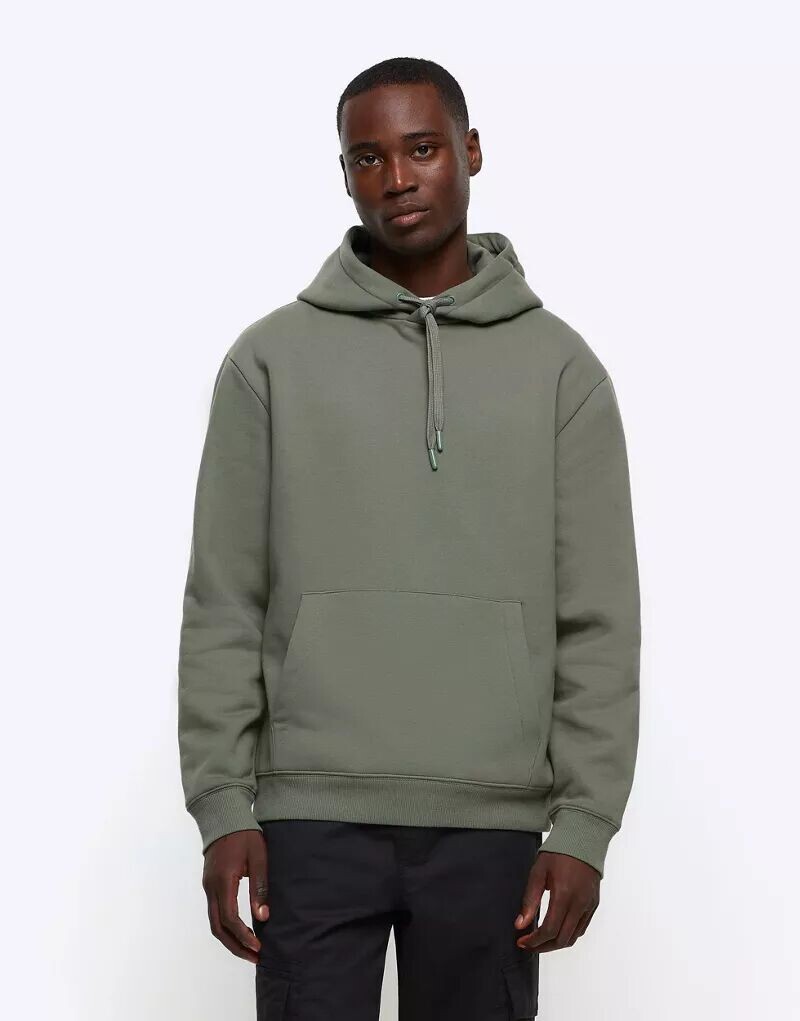 

Худи цвета хаки River Island