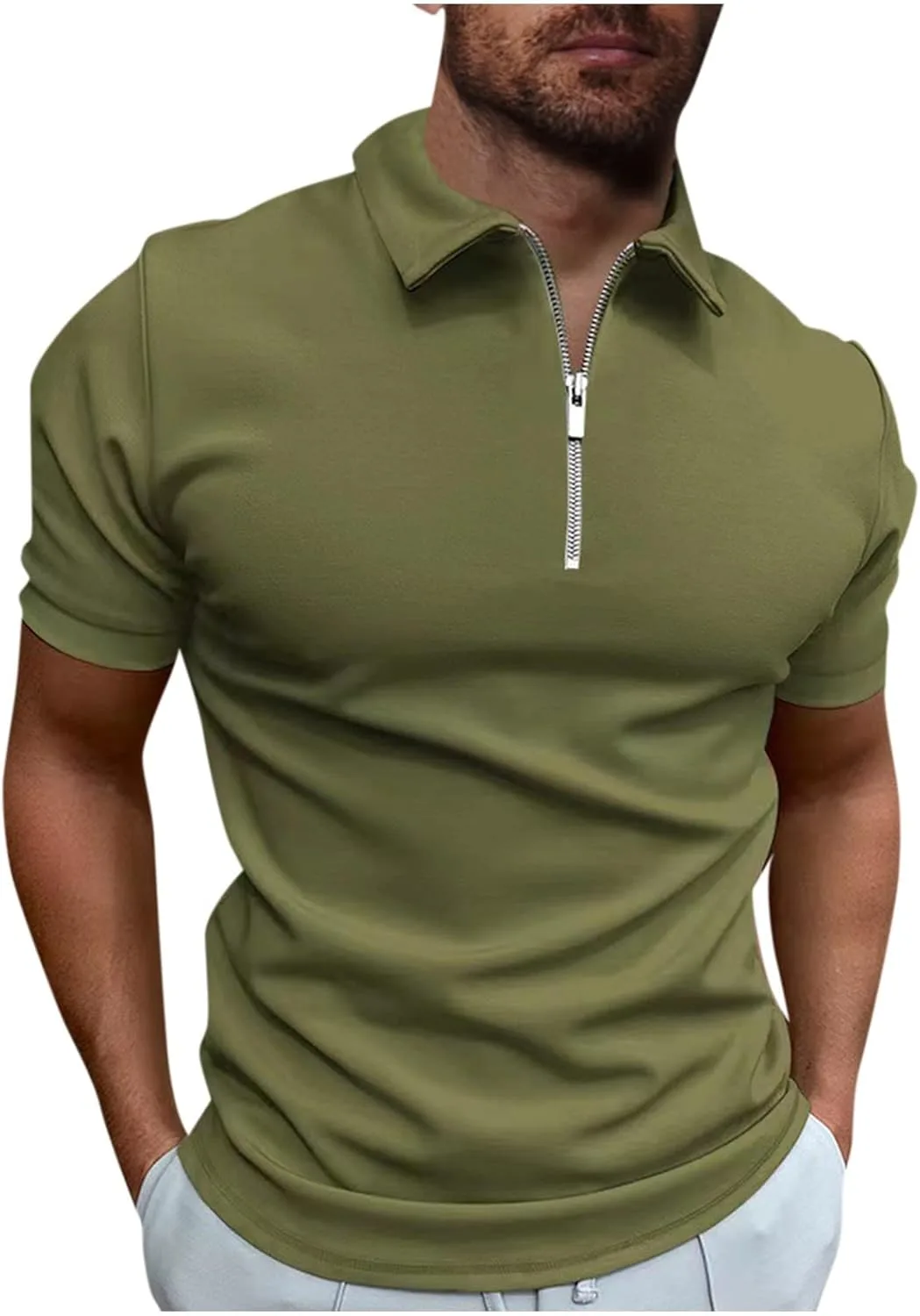 

Мужская поло с коротким рукавом, Plus Size, летняя