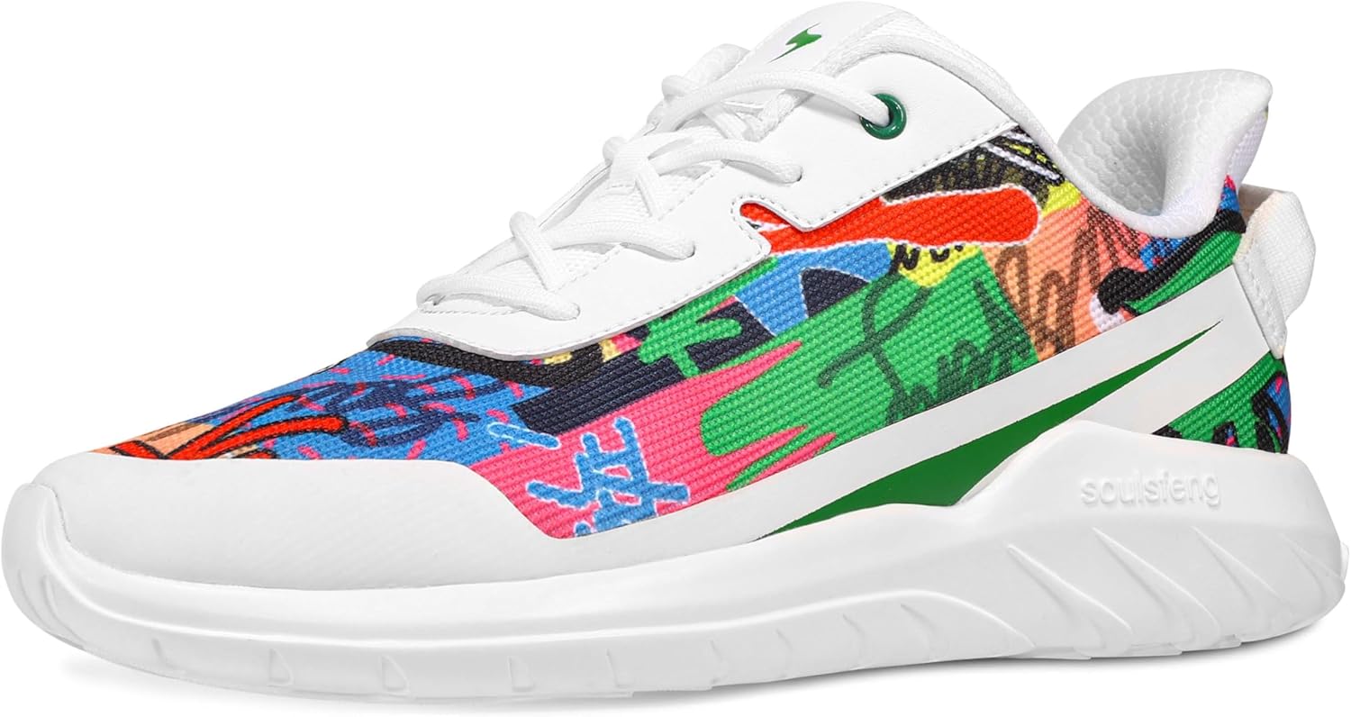 

Мужские кроссовки Soulsfeng для бега, легкие, модные, стильные, для спорта, тренировок, зала, тенниса и ходьбы, размеры США 5.5-15, белый