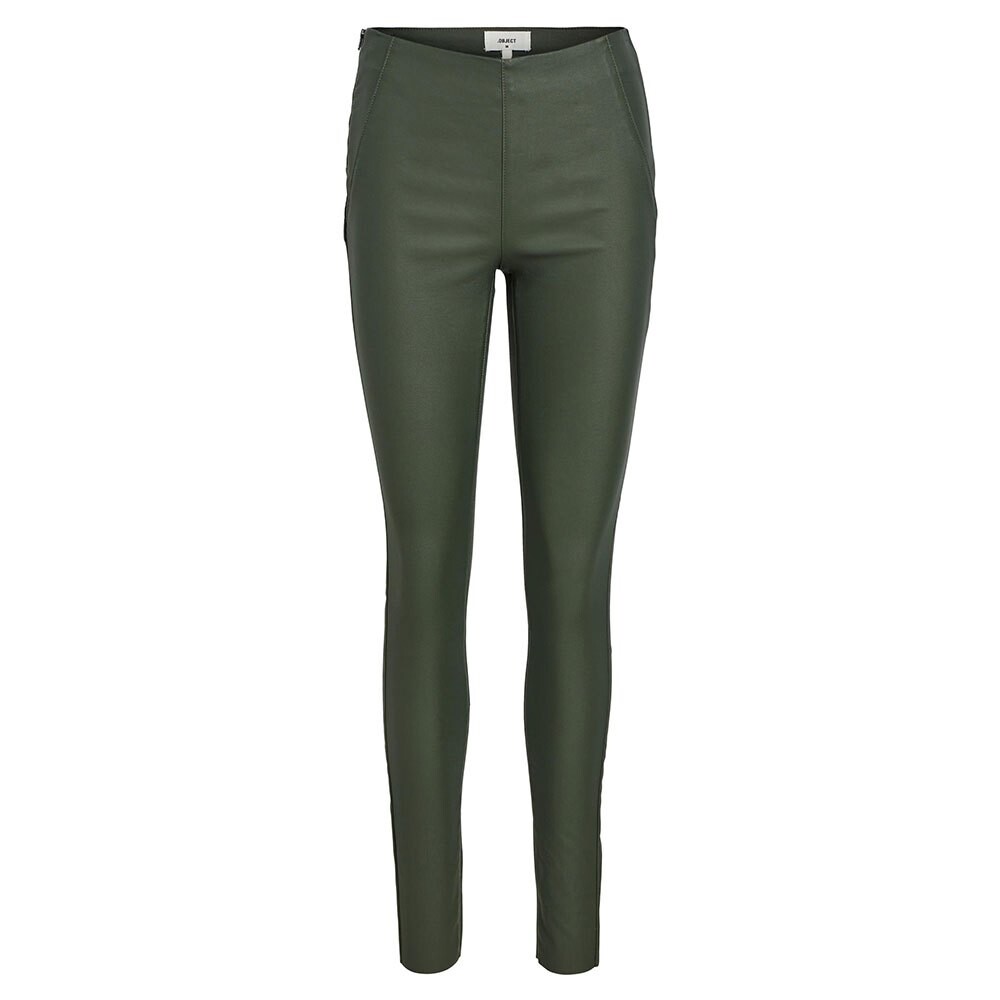 

Леггинсы Object Belle Mid Waist Coated, зеленый