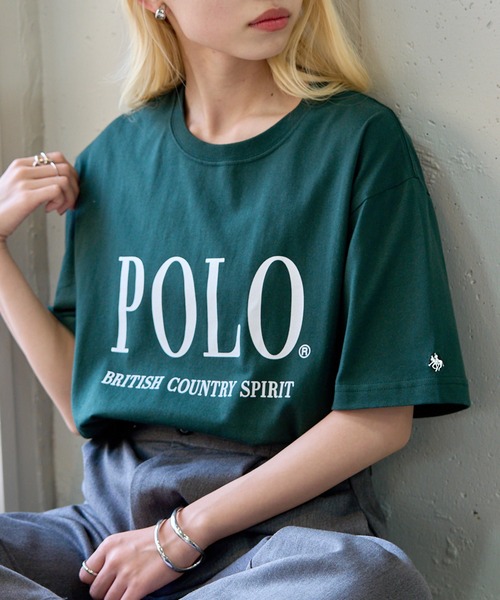 

POLO BCS Футболка поло с принтом и вышивкой, BCS, зеленый