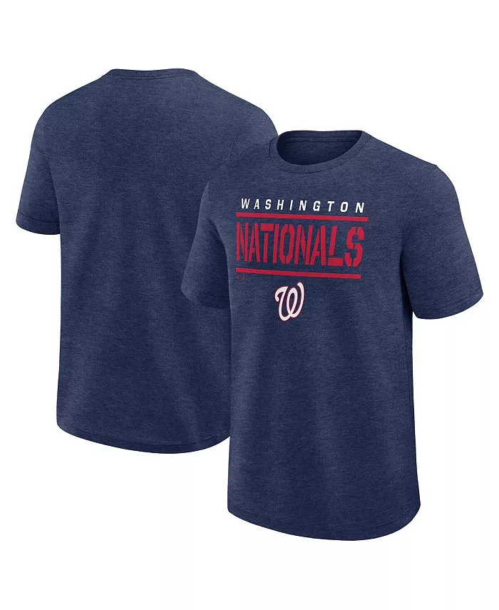 

Мужская футболка Heather Navy Washington Nationals Top Notch Fanatics