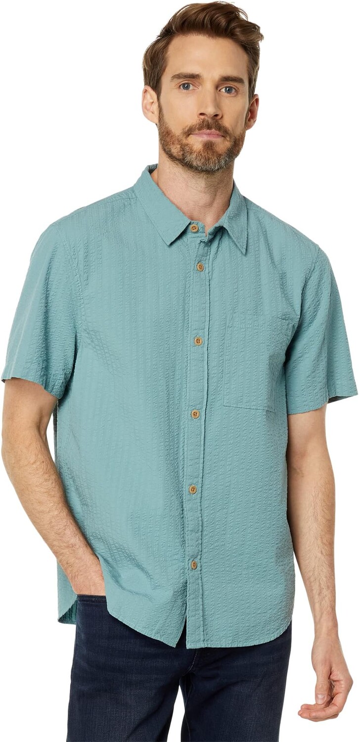 

Рубашка Madewell Short Sleeve Easy Shirt - Seersucker, цвет Summer Breeze
