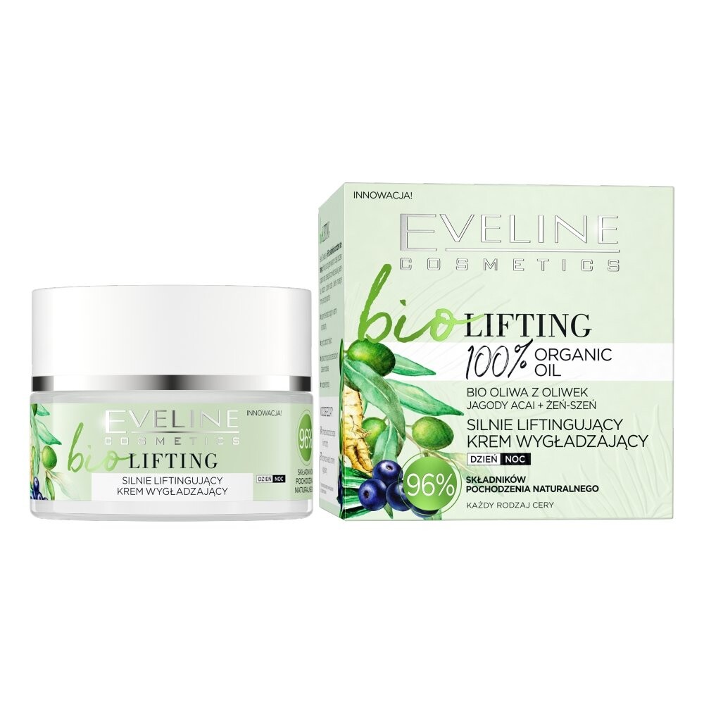 

Eveline Cosmetics, Bio Lifting, разглаживающий крем сильного лифтинга, 50 мл