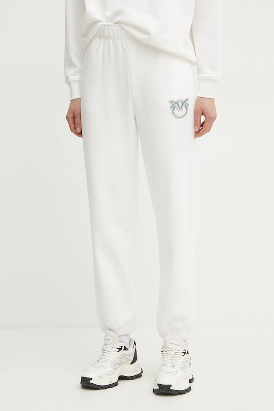 

Хлопковые спортивные брюки Pinko, белый