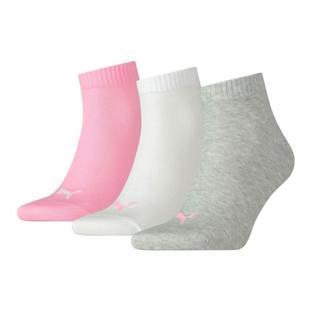 

Носки Puma Plain Quarter short 3 шт, розовый