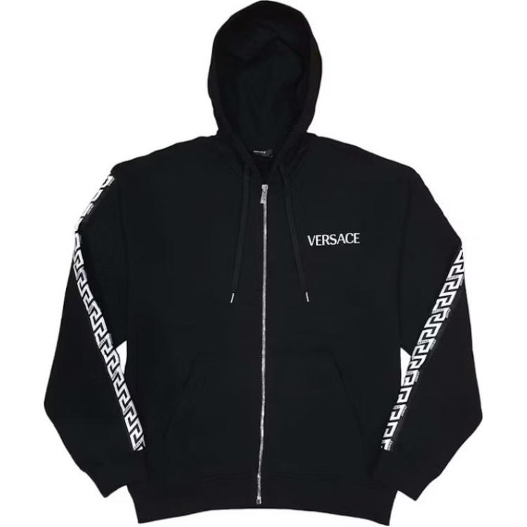 

VERSACE Принтованный худи с длинными рукавами, Black