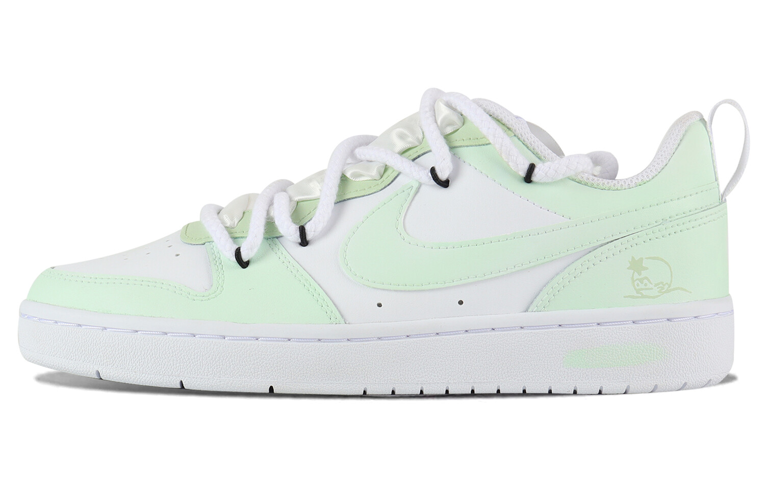 

Кроссовки Nike Court Borough Skateboarding Shoes Women's Low-top White/green, голубой, Синий, Кроссовки Nike Court Borough Skateboarding Shoes Women's Low-top White/green, голубой